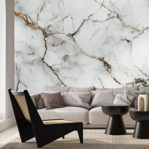 Fototapete Weißer Marmor, Steintextur Hintergrund