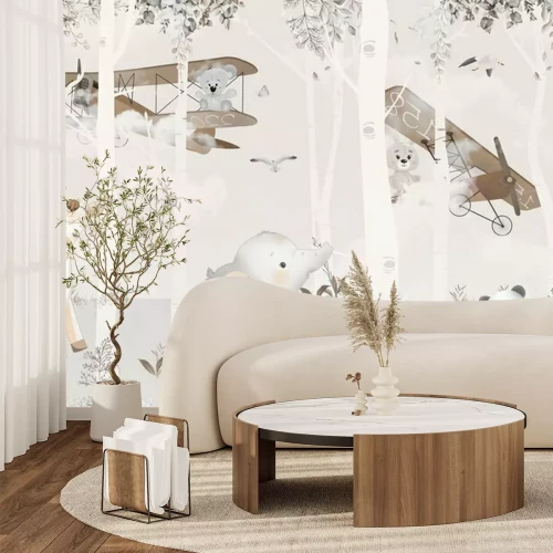 Fototapete Digital print wallpaper design for kids room