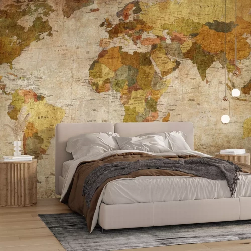 Fototapete Alte Weltkarte