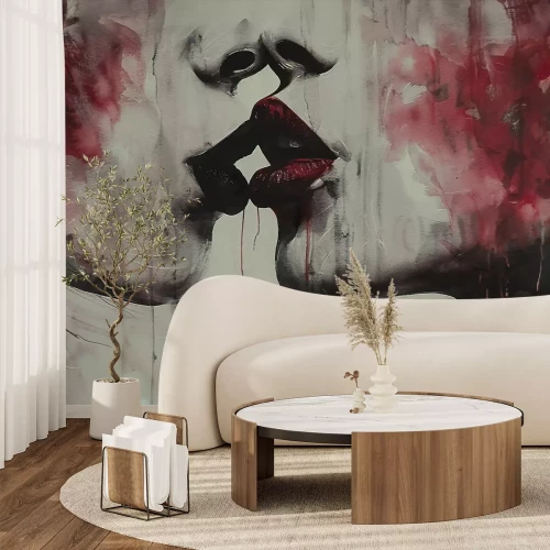 Fototapete Subtile Zeichnung eines weiblichen Körpers