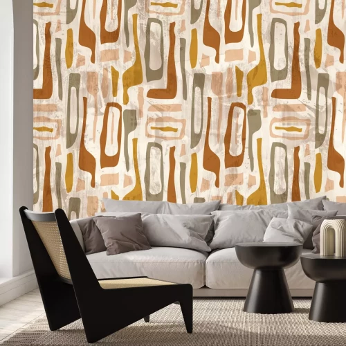 Fototapete Abstrakte Formen Muster im skandinavischen Stil moderne Komposition