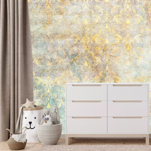 Fototapete Ornamente auf einem Texturhintergrund im Retro -Stil