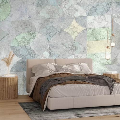 Fototapete Dekoration aus Keramikfliesen