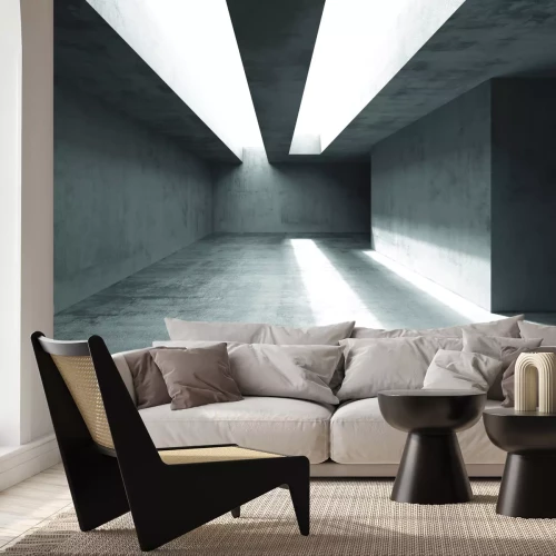 Fototapete Raum in der Betonarchitektur