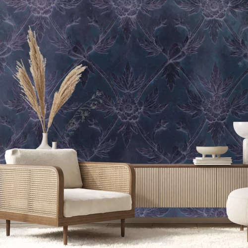 Fototapete Blumenstuck auf Betonhintergrund