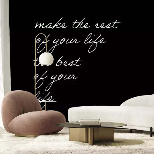 Fototapete Motivationsschrift auf weißem Hintergrund