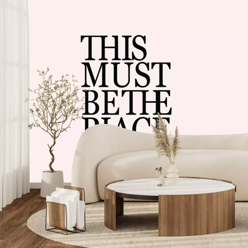 Fototapete Schwarzer Text auf hellem Hintergrund