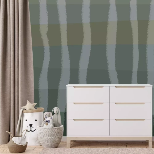 Fototapete Wellige Streifen auf dunklem Hintergrund