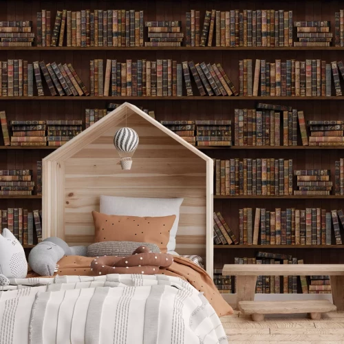 Fototapete Bücherregale in der Bibliothek