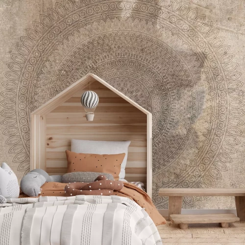 Fototapete Ornamentales Muster mit Mandala