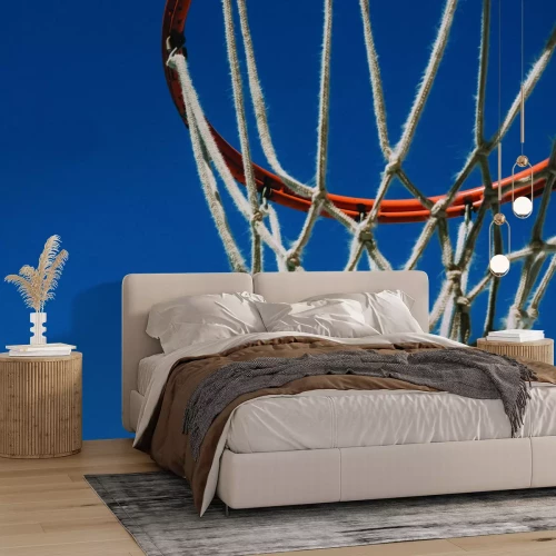 Fototapete Basketballkorb mit Netz