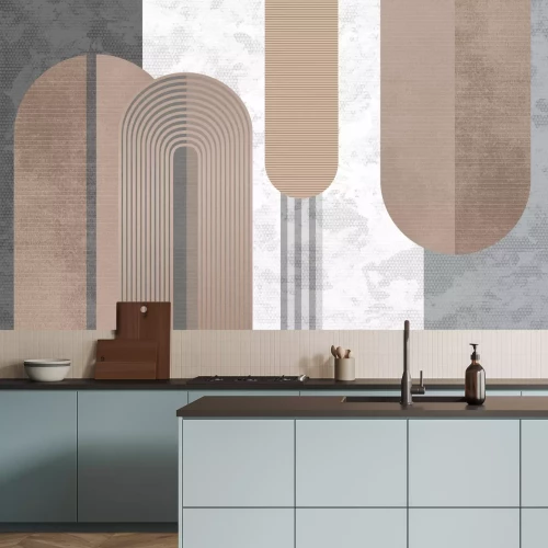 Fototapete Geometrische Formen Bögen