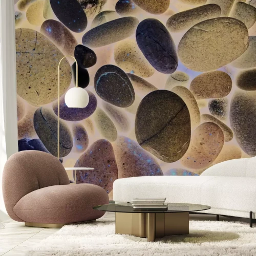 Fototapete Imitativer Muster glatter Steine