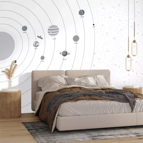 Fototapete Planeten und Sterne Sonnensystem