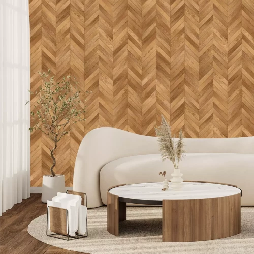 Fototapete Muster eines braunen Holzbodens