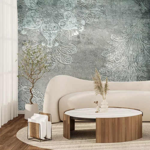 Fototapete Rustikales Muster auf einer Betonwand