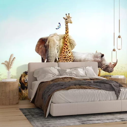 Fototapete Wilde Tiere auf Safari