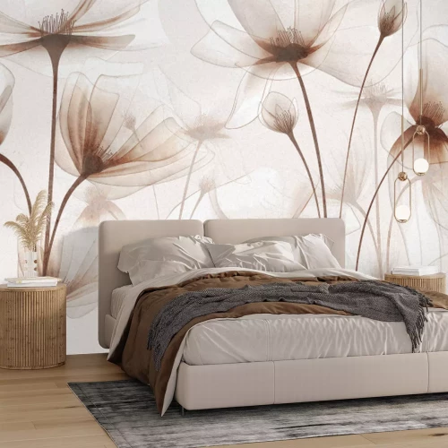 Fototapete Wildblumen im eleganten Stil