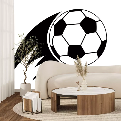 Sticker Fußball in Bewegung