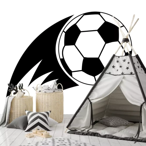 Sticker Fußball in Bewegung