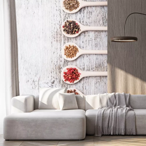 Sticker Holzlöffel mit Gewürzen