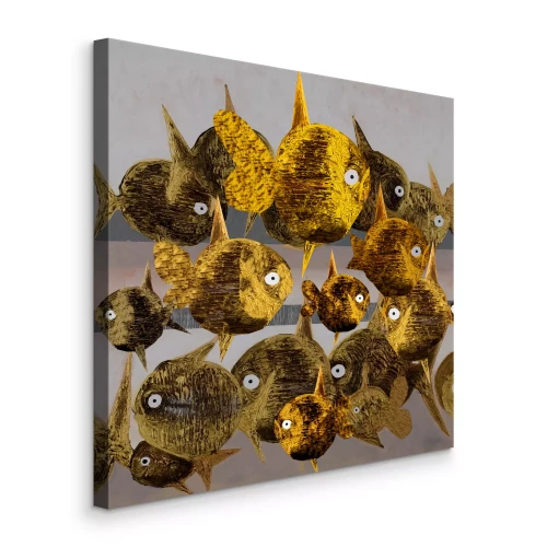 Bild Abstrakter Goldfisch