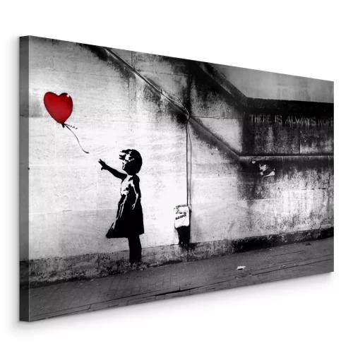 Bild Mädchen mit Ballon (Banksy-Reproduktion)
