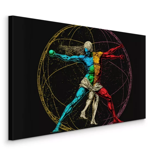 Bild Eine dynamische Silhouette im Vitruv-Motiv