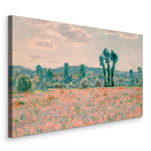 Bild Rote Mohnblumen in einer natürlichen Berglandschaft