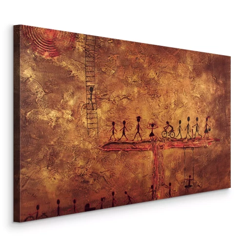 Bild Abstrakte Figuren in einer strukturierten Komposition