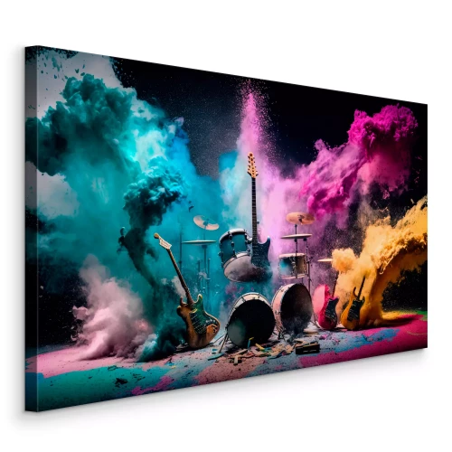 Bild Instrumente in farbenfroher Aquarellmalerei