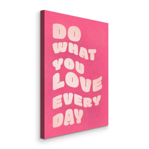 Bild Pinkfarbene Grafik mit einer motivierenden Inschrift