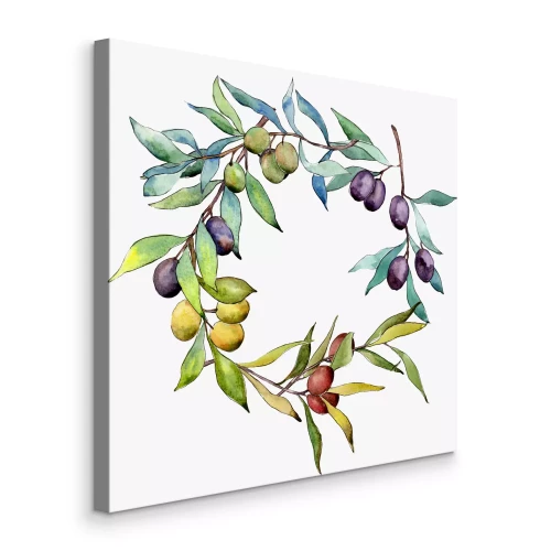 Bild Aquarell-Olivenkranz