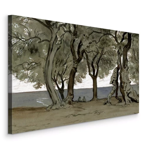 Bild Reproduktion des Gemäldes „Abend in Tivoli“