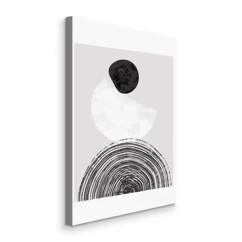 Bild Abstrakte turmförmige Formen in Schwarz und Weiß