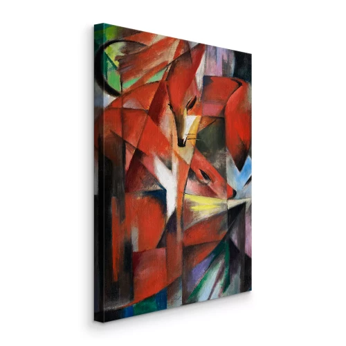 Bild Moderne Kunst mit einem Fuchs in abstrakter Form