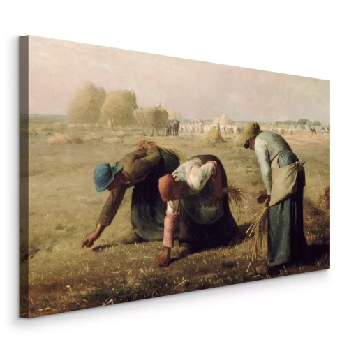 Bild Frauen pflücken Getreideähren auf einem Acker