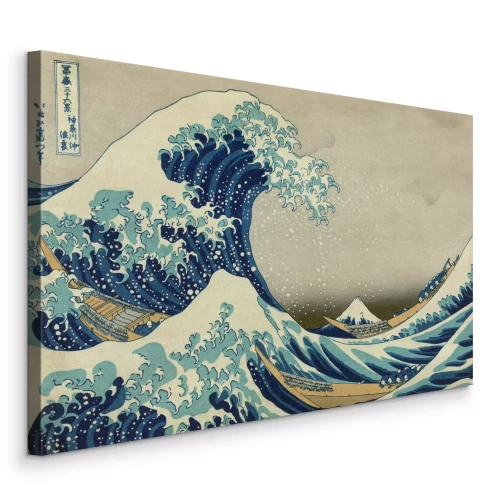 Bild Die ikonische japanische Welle, die den Berg umgibt