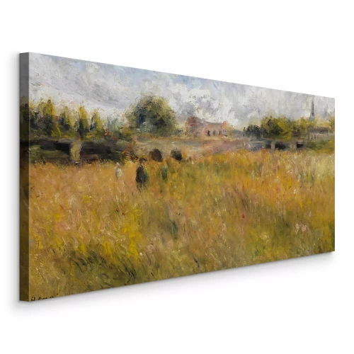 Bild Impressionistisches Panorama der Seine in einer malerischen Landschaft