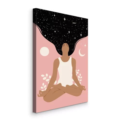 Bild Illustration einer Frau mit Sternen im Haar