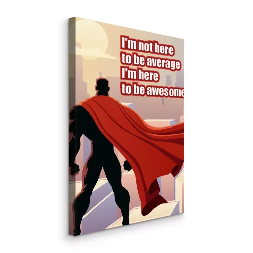 Bild Eine Gestalt in einem roten Umhang vor dem Hintergrund der Stadt