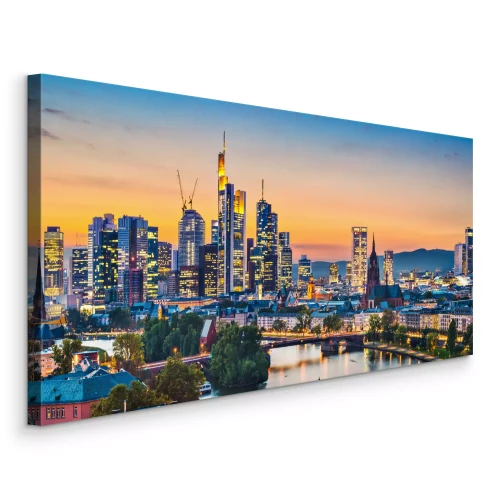 Bild Panorama von Frankfurt und der Themse