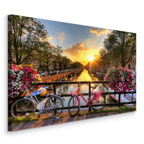 Bild Ein Fluss in einer niederländischen Stadt