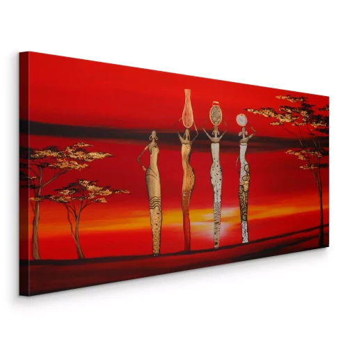 Bild Vier Frauen in der roten Savanne