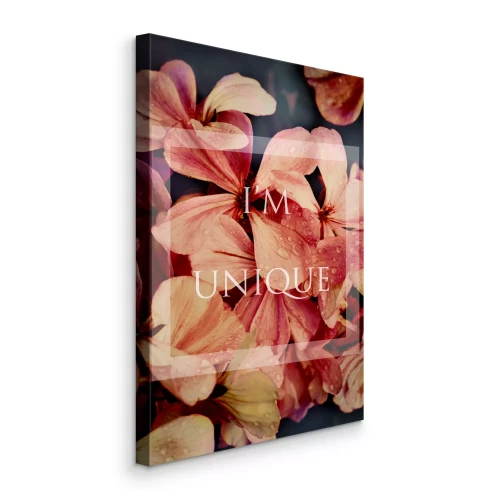 Bild Inschrift auf einem Hintergrund aus Blütenblättern