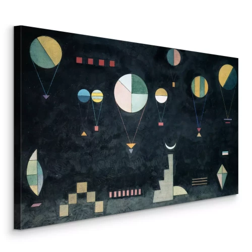 Bild Reproduktion des Gemäldes „Flache Tiefe“ von Wassily Kandinsky