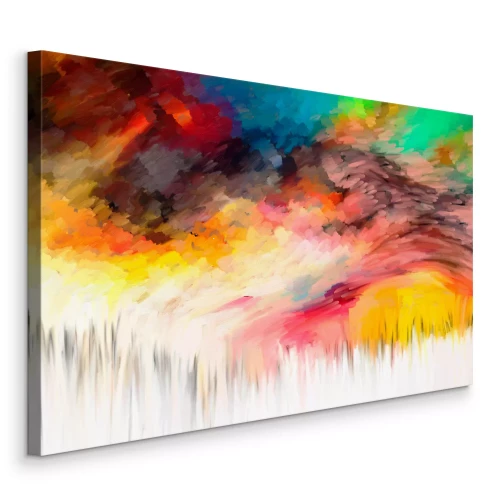 Bild Farbenfrohe, ausdrucksstarke abstrakte Landschaft