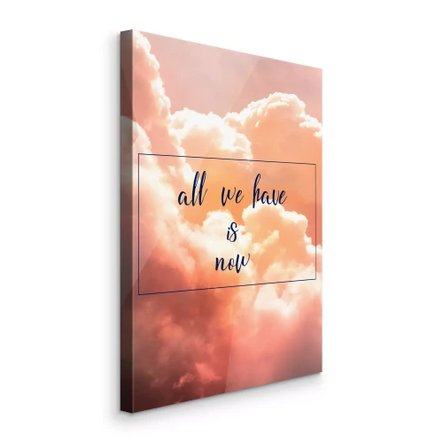 Bild Sonnenuntergang in den Wolken mit einem Zitat