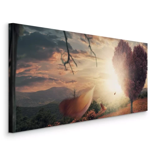 Bild Abstrakter herzförmiger Baum