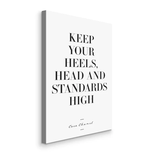 Bild Typografische Inschrift von Coco Chanel